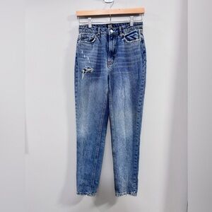 Women's BDG Urban Outfitters Blue Distressed Mom Jeans. Size 26